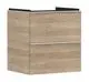 Hansgrohe-HG-Xelu-Q-Waschtischunterschrank-Eiche-Natur-580-475-mit-2-Schubkaesten-fuer-Waschtisch-Mattweiss-54025700 gallery number 1